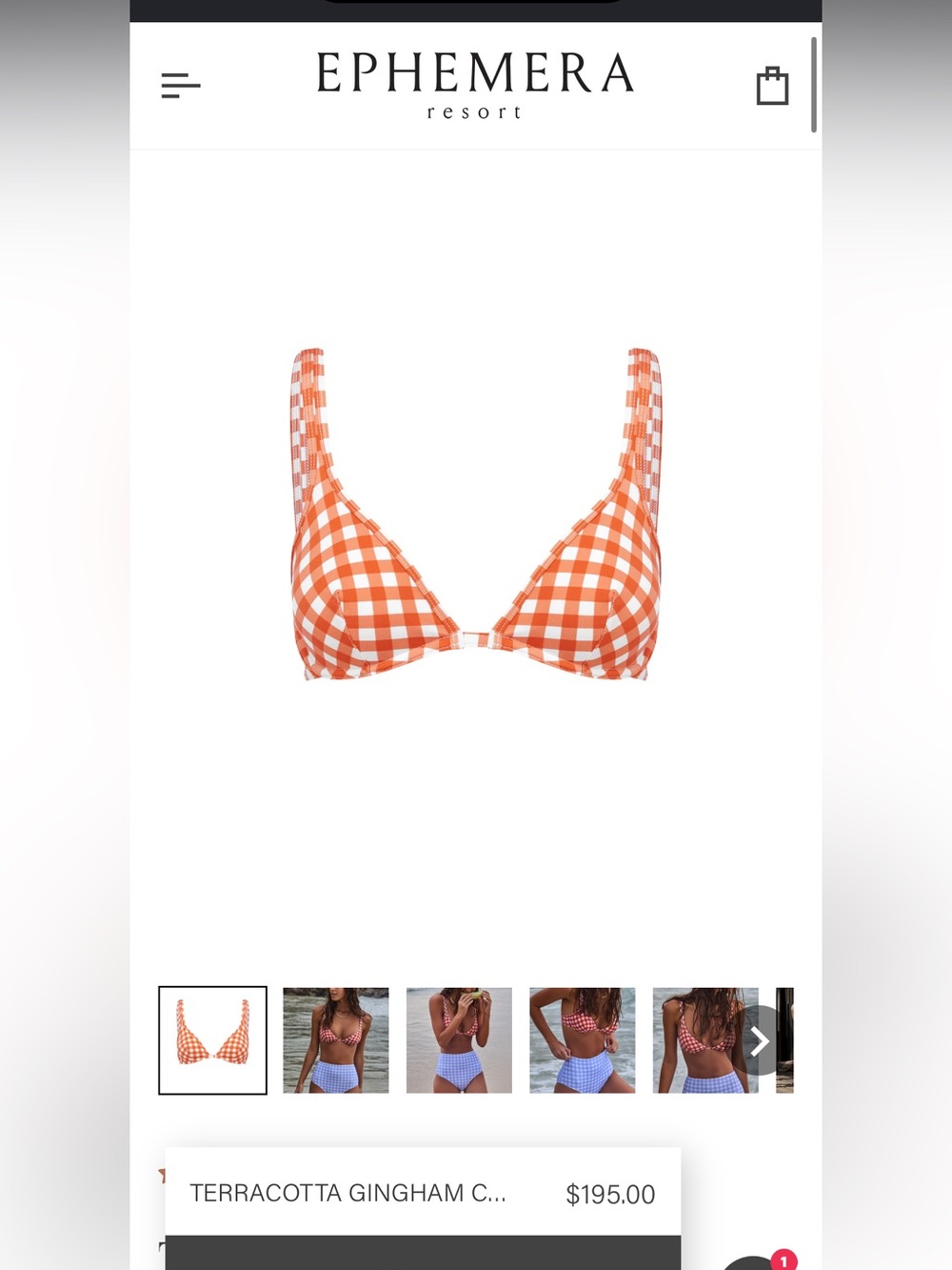 Epherema bikini top